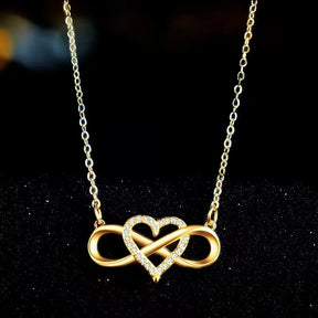 KIT TRÉSOR D'AMOUR - COLLIER AMOUR INFINI + BOÎTE À BIJOUX ROSE MAGIC
