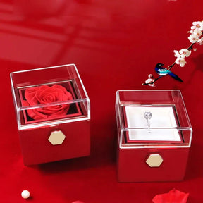 KIT TRÉSOR D'AMOUR - COLLIER AMOUR INFINI + BOÎTE À BIJOUX ROSE MAGIC