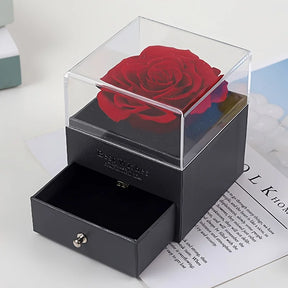 KIT TENDRESSE PARFAITE - COLLIER AMOUR INFINI + BOÎTE À BIJOUX ROSE DELUXE