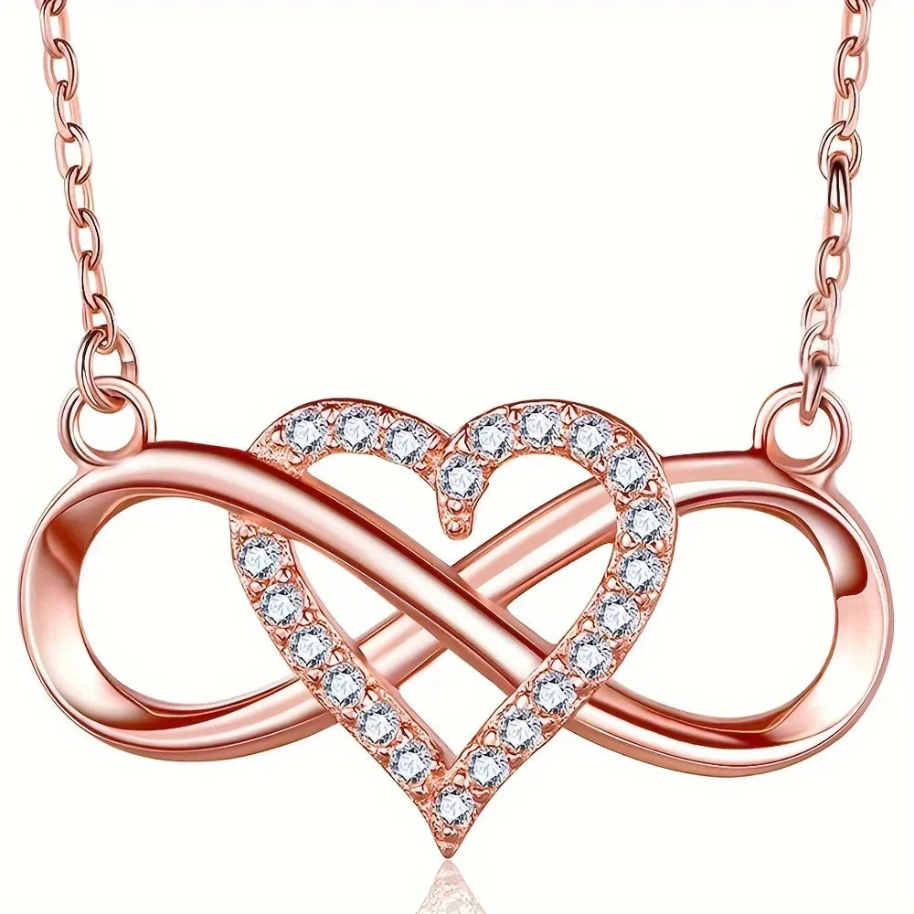 KIT TRÉSOR D'AMOUR - COLLIER AMOUR INFINI + BOÎTE À BIJOUX ROSE MAGIC