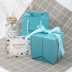 KIT LUXE ROYAL - COLLIER AMOUR UNIVERSEL + BOÎTE À BIJOUX ROSE SERENITY