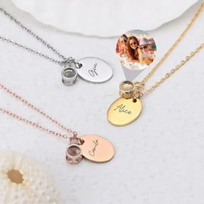 COLLIER MIRAGE AVEC PHOTO ET TEXTE PERSONNALISÉS